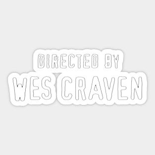 Wes Craven | Scream Sticker